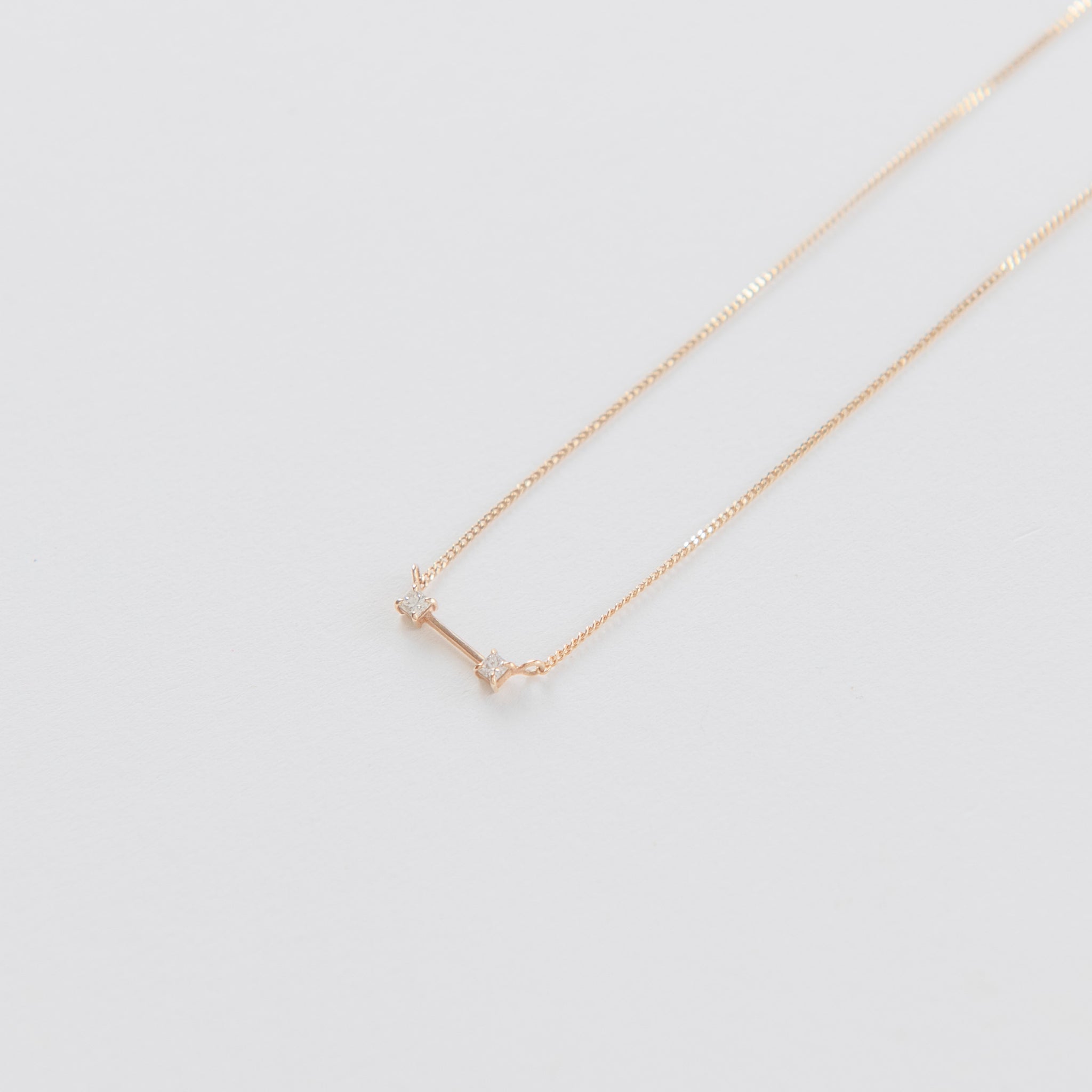 10k 2 diamond necklace(10k 2ﾀﾞｲﾔﾓﾝﾄﾞﾈｯｸﾚｽ)［made to order］