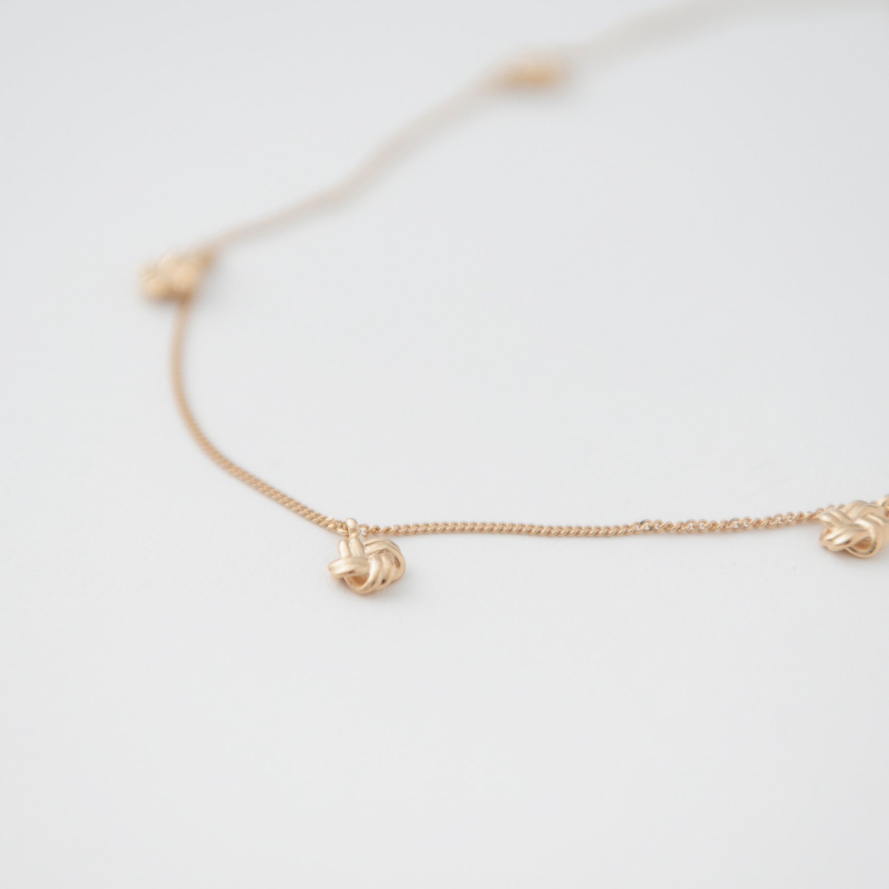 5EN Small Tied Necklace(ｺﾞｴﾝｽﾓｰﾙﾀｲﾄﾞﾈｯｸﾚｽ)[made to order]