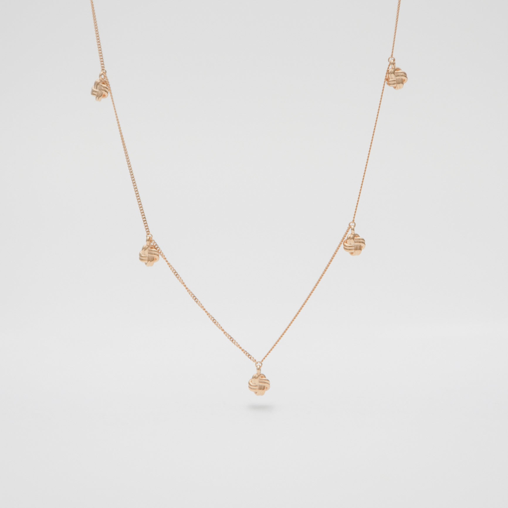 5EN Small Tied Necklace(ｺﾞｴﾝｽﾓｰﾙﾀｲﾄﾞﾈｯｸﾚｽ)[made to order]
