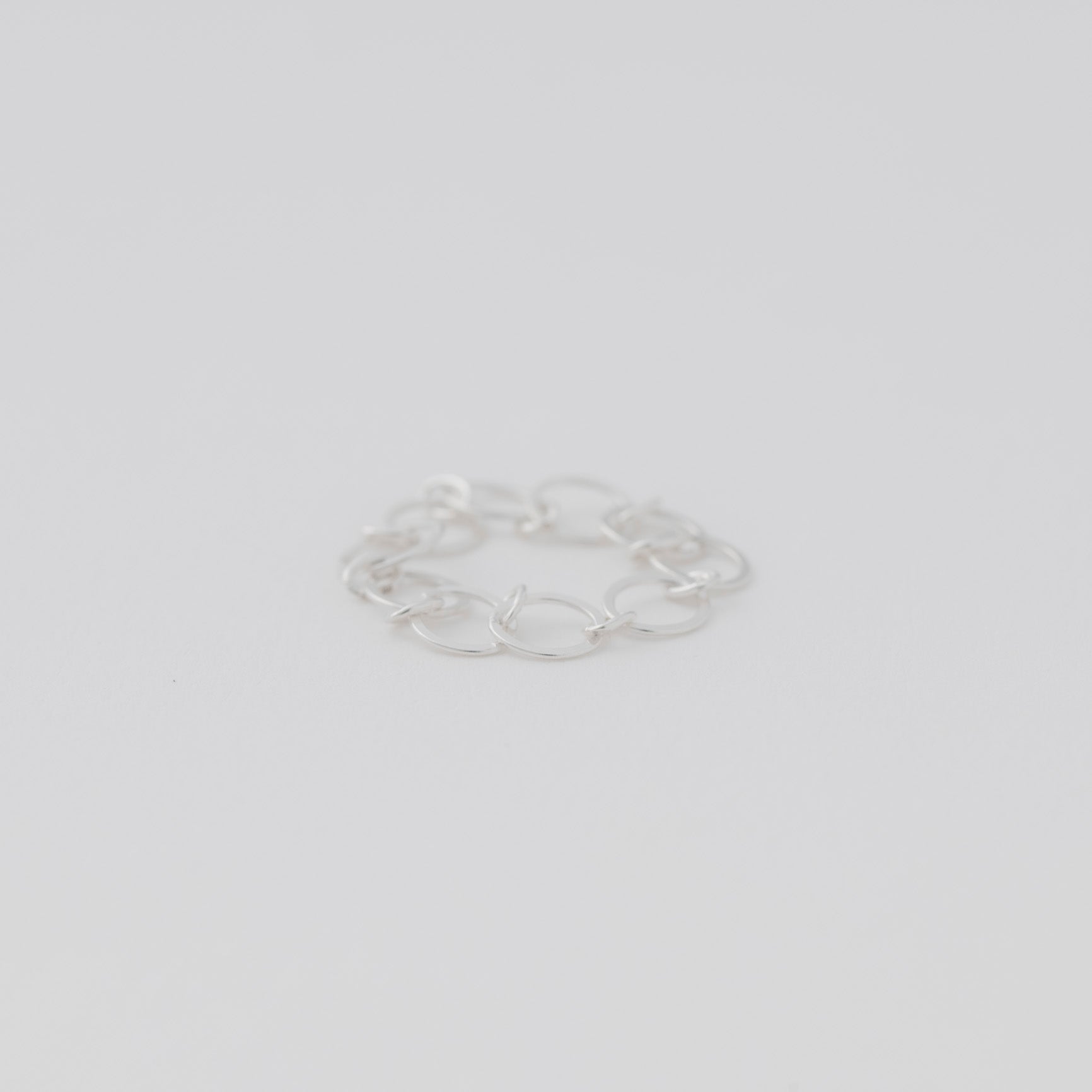 silver circle chain ring(ｼﾙﾊﾞｰｻｰｸﾙﾁｪｰﾝﾘﾝｸﾞ)［made to order］